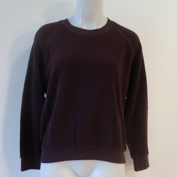 Womens PerfectWhiteTee Brown Terry Sweater L - Picture 2 of 8